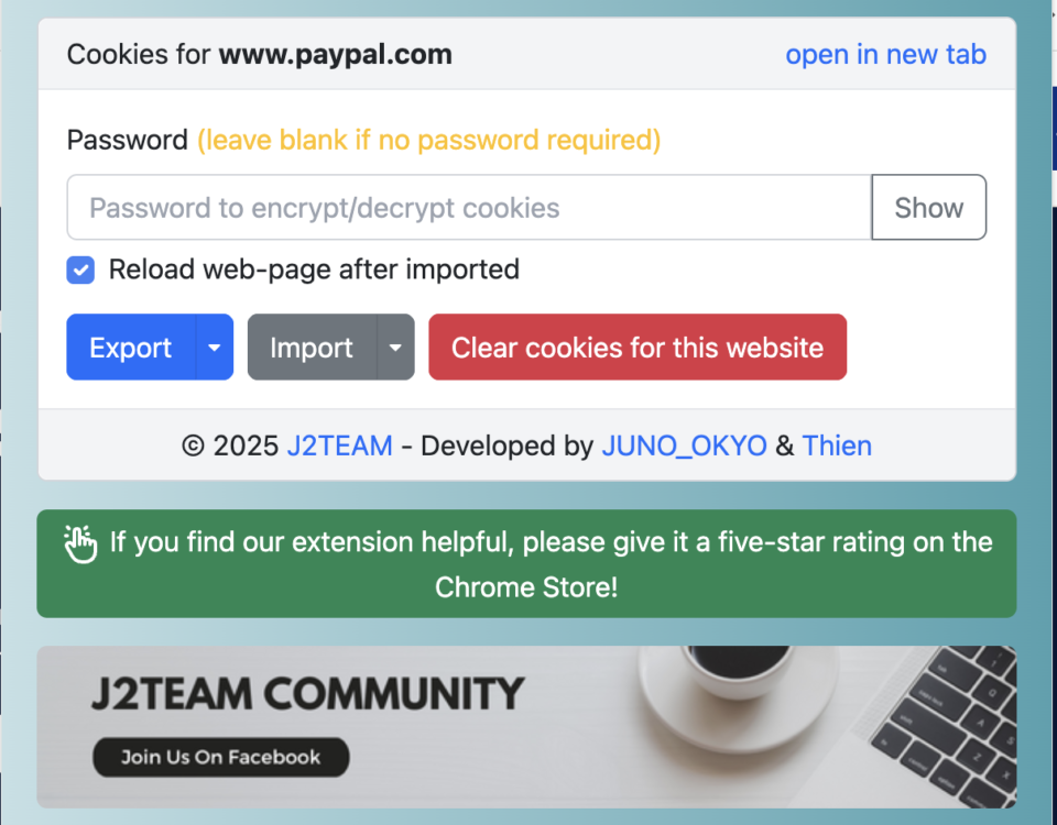 Cách lấy cookie paypal siêu dễ