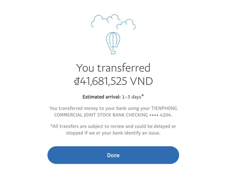 HƯỚNG DẪN CHI TIẾT RÚT TIỀN TỪ PAYPAL VỀ TÀI KHOẢN NGÂN HÀNG