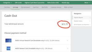 rút tiền TopCashback về PayPal