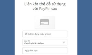 cách liên kết thẻ với PayPal